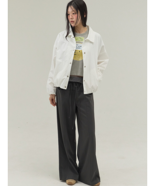 Sorry,Too Much Love（ソーリートゥーマッチラブ）の「Soft Air Short Coach Jacket_Ivory（ナイロンジャケット・レディース・その他・FREE）」の5枚目の写真