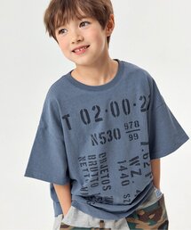 BREEZE | 【WEB限定】KUDOZ.B ステンシルプリント風半袖Tシャツ(Tシャツ/カットソー)