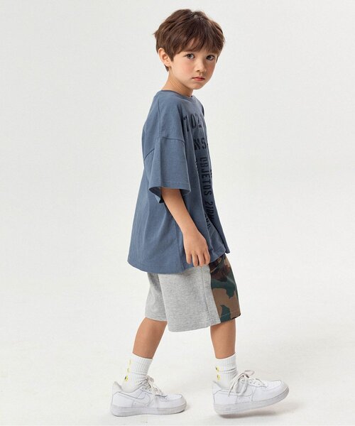 BREEZE（ブリーズ）の「【WEB限定】KUDOZ.B ステンシルプリント風半袖Tシャツ（Tシャツ/カットソー・キッズ・ブルー/グレー・90/100/110/120/130/140/150/160）」の14枚目の写真