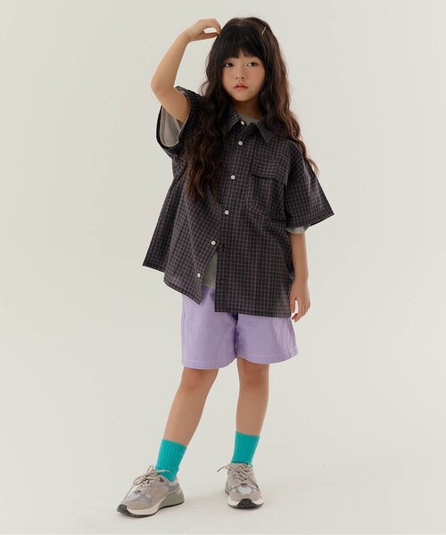 BREEZE（ブリーズ）の「【WEB限定】KUDOZ.B ステンシルプリント風半袖Tシャツ（Tシャツ/カットソー・キッズ・ブルー/グレー・90/100/110/120/130/140/150/160）」の7枚目の写真