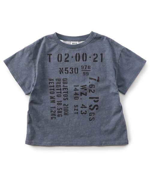 BREEZE（ブリーズ）の「【WEB限定】KUDOZ.B ステンシルプリント風半袖Tシャツ（Tシャツ/カットソー・キッズ・ブルー/グレー・90/100/110/120/130/140/150/160）」の17枚目の写真