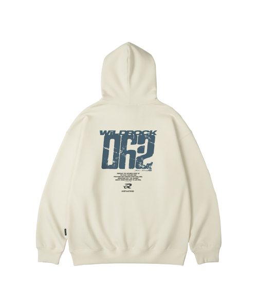 WILDROCK（ワイルドロック）の「WILD 062 オーバーサイズ フードパーカー_5 COL（パーカー・メンズ・ブラック/チャコール/アイボリー/ダークグレー/ブルー・SMALL/MEDIUM/LARGE）」の8枚目の写真