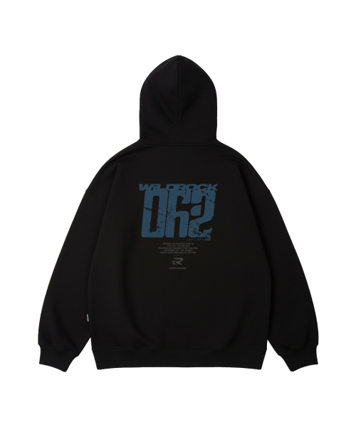 WILDROCK（ワイルドロック）の「WILD 062 オーバーサイズ フードパーカー_5 COL（パーカー・メンズ・ブラック/チャコール/アイボリー/ダークグレー/ブルー・SMALL/MEDIUM/LARGE）」の10枚目の写真