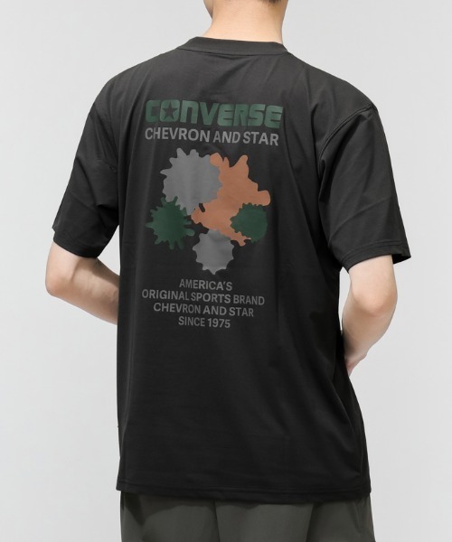 CONVERSE（コンバース）の「【別注】コンバース  AP EM SPLATTER TEE M 半袖Tシャツ 限定コラボ（Tシャツ/カットソー・メンズ・ブラック/ネイビー・LL/M/L）」の2枚目の写真