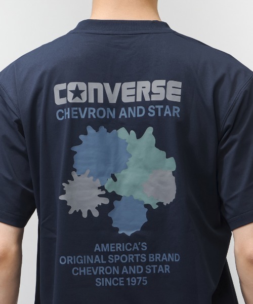 CONVERSE（コンバース）の「【別注】コンバース  AP EM SPLATTER TEE M 半袖Tシャツ 限定コラボ（Tシャツ/カットソー・メンズ・ブラック/ネイビー・LL/M/L）」の11枚目の写真