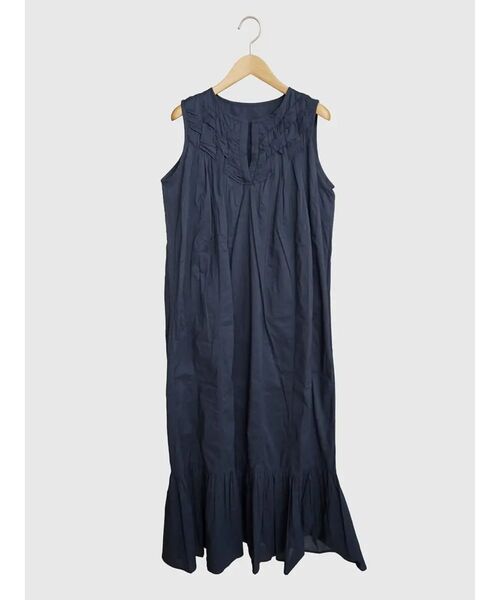 FIKA.(フィーカ)の「Lattice detail onepiece(ワンピース・レディース・オフホワイト/ネイビー・MEDIUM)」の5枚目の写真