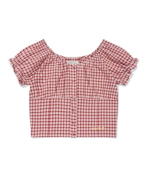Wacky WiLLy（ワッキーウィリー）の「WOMEN'S SHIRRING PUFF BLOUSE（シャツ/ブラウス・レディース・レッド/ホワイト・SMALL/MEDIUM）」の8枚目の写真