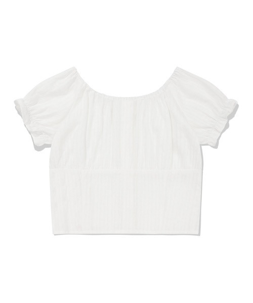 Wacky WiLLy（ワッキーウィリー）の「WOMEN'S SHIRRING PUFF BLOUSE（シャツ/ブラウス・レディース・レッド/ホワイト・SMALL/MEDIUM）」の13枚目の写真