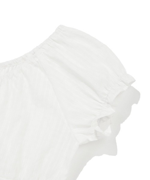 Wacky WiLLy（ワッキーウィリー）の「WOMEN'S SHIRRING PUFF BLOUSE（シャツ/ブラウス・レディース・レッド/ホワイト・SMALL/MEDIUM）」の11枚目の写真