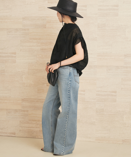 plage（プラージュ）の「ENRICA / エンリカ SHEER ブラウス（シャツ/ブラウス・レディース・ブラック/ホワイト・FREE）」の6枚目の写真