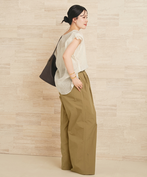 plage（プラージュ）の「ENRICA / エンリカ SHEER ブラウス（シャツ/ブラウス・レディース・ブラック/ホワイト・FREE）」の15枚目の写真