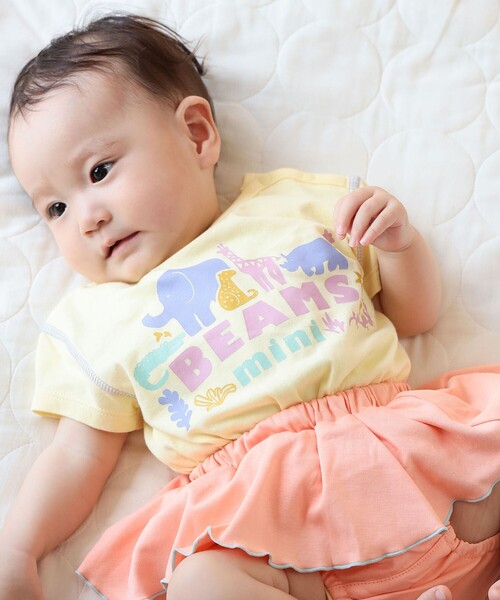 BEAMS mini（ビームスミニ）の「ベビー アニマル ロンパース 2026SS (70～80cm)（ロンパース・キッズ・イエロー系その他3/サックスブルー・70/80）」の8枚目の写真