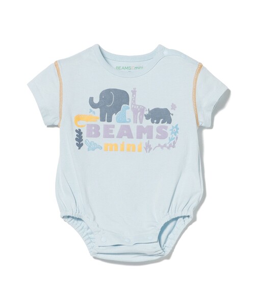 BEAMS mini（ビームスミニ）の「ベビー アニマル ロンパース 2026SS (70～80cm)（ロンパース・キッズ・イエロー系その他3/サックスブルー・70/80）」の19枚目の写真