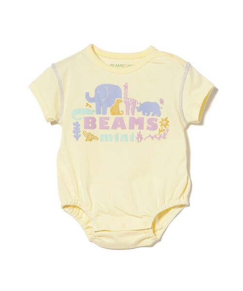 BEAMS mini（ビームスミニ）の「ベビー アニマル ロンパース 2026SS (70～80cm)（ロンパース・キッズ・イエロー系その他3/サックスブルー・70/80）」の3枚目の写真