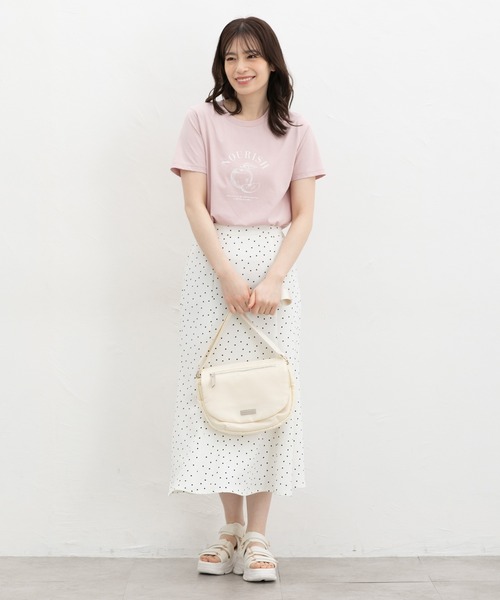 GLACIER（グラシア）の「【非フッ素撥水加工】多収納フラップショルダー（ショルダーバッグ・レディース・ブラック/アイボリー/スミクロ・FREE）」の5枚目の写真