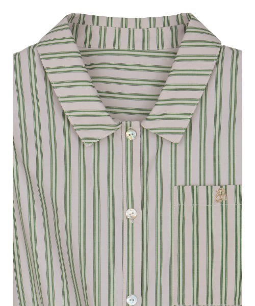 Ameri（アメリ）の「CONSTRUCTIVE SLEEVE MULTI STRIPE SHIRT（シャツ/ブラウス・レディース・アイボリー/ベージュ/ブルー・FREE）」の13枚目の写真