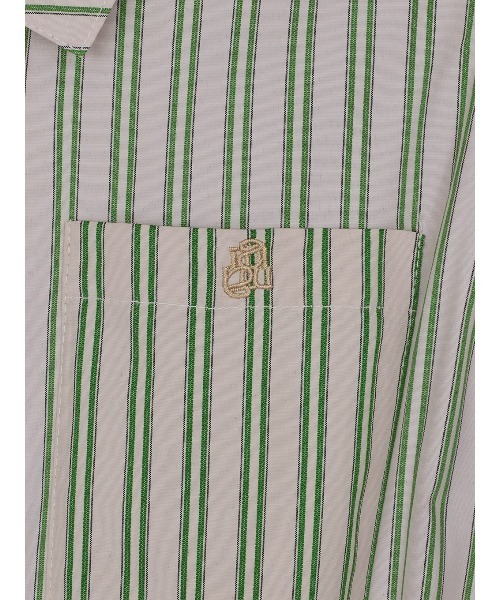 Ameri（アメリ）の「CONSTRUCTIVE SLEEVE MULTI STRIPE SHIRT（シャツ/ブラウス・レディース・アイボリー/ベージュ/ブルー・FREE）」の12枚目の写真