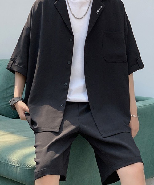SHEPP（シープ）の「【UNISEX】オーバーサイズ ルーズ セットアップ（セットアップ・メンズ・ベージュ/ブラック・M）」の6枚目の写真