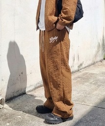 Dalfwin（ダールフィン）の「韓国ファッション 【セットアップ可能】aosロゴナイロンワイドパンツ（その他パンツ）」