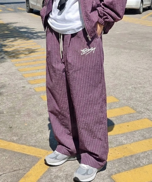 Dalfwin（ダールフィン）の「韓国ファッション 【セットアップ可能】aosロゴナイロンワイドパンツ（その他パンツ・レディース・ブラック/パープル/キャメル/ライトベージュ・FREE）」の20枚目の写真