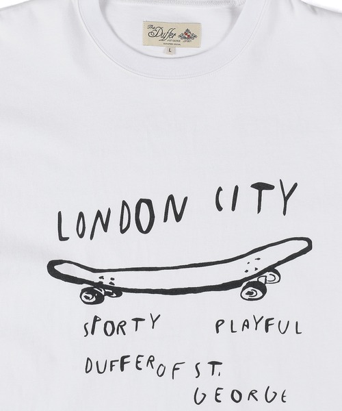 The DUFFER of ST.GEORGE(ザダファーオブセントジョージ)の「POWDER BLEACH VINTAGE DYE TEE:パウダーブリーチ 手書き風プリントTシャツ / ヴィンテージ加工 / 顔料染め / 製品染め(Tシャツ/カットソー・メンズ・ブラック/カーキ/ホワイト・X-LARGE/LARGE/MEDIUM)」の21枚目の写真