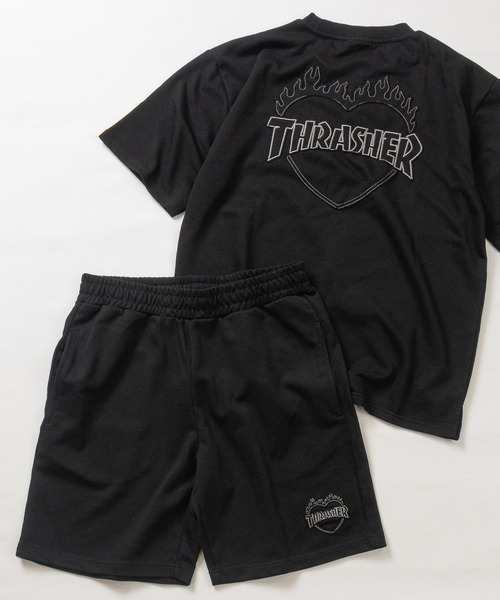 80sHanesボディーTHRASHER MAGAZINEスウェットハーフパンツ セール】【at】〔THRASHER/スラッシャー〕ZOZO限定 ハートデザイン
