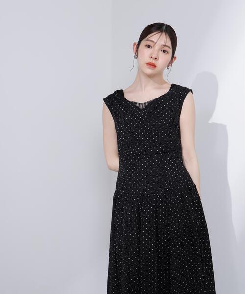 PROPORTION BODY DRESSING(プロポーションボディドレッシング)の「<L>チュールレイヤードレディーワンピース / 1216140416(ワンピース・レディース・グレー/ブラック・MEDIUM/P/S/SMALL)」の8枚目の写真