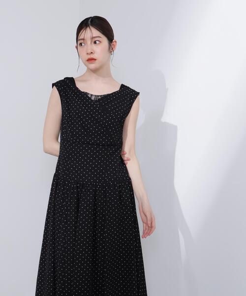 PROPORTION BODY DRESSING(プロポーションボディドレッシング)の「<L>チュールレイヤードレディーワンピース / 1216140416(ワンピース・レディース・グレー/ブラック・MEDIUM/P/S/SMALL)」の9枚目の写真