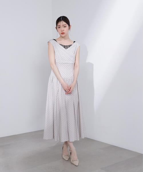 PROPORTION BODY DRESSING(プロポーションボディドレッシング)の「<L>チュールレイヤードレディーワンピース / 1216140416(ワンピース・レディース・グレー/ブラック・MEDIUM/P/S/SMALL)」の3枚目の写真