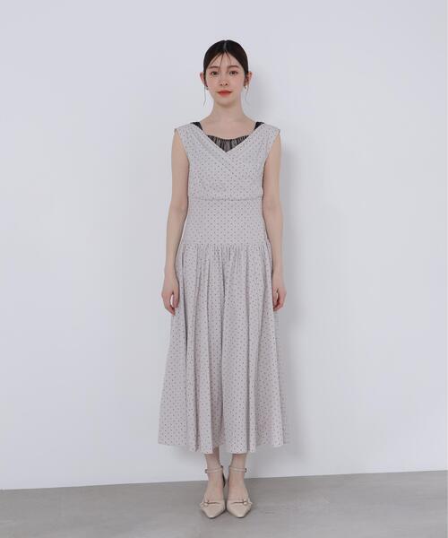 PROPORTION BODY DRESSING(プロポーションボディドレッシング)の「<L>チュールレイヤードレディーワンピース / 1216140416(ワンピース・レディース・グレー/ブラック・MEDIUM/P/S/SMALL)」の15枚目の写真