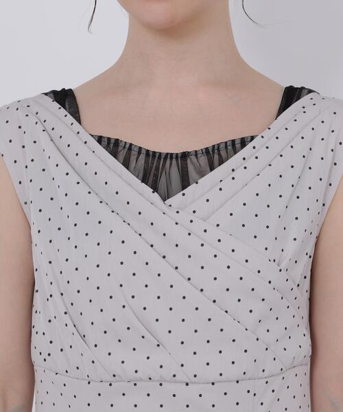 PROPORTION BODY DRESSING(プロポーションボディドレッシング)の「<L>チュールレイヤードレディーワンピース / 1216140416(ワンピース・レディース・グレー/ブラック・MEDIUM/P/S/SMALL)」の18枚目の写真