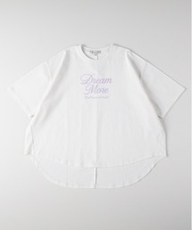 Right-on | VIVIAN BLUE(ヴィヴィアンブルー)前後差ドルマンプリントＴシャツ(Tシャツ/カットソー)