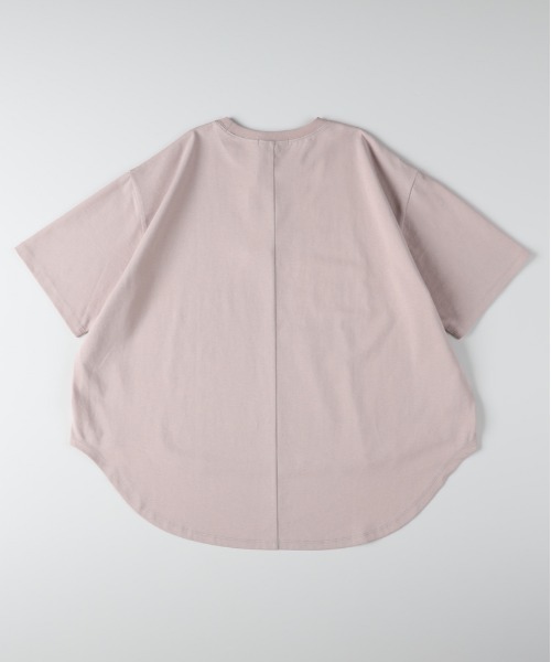 Right-on（ライトオン）の「VIVIAN BLUE(ヴィヴィアンブルー)前後差ドルマンプリントＴシャツ（Tシャツ/カットソー・キッズ・サックスブルー/ピンク/ホワイト・110/120/140/150/160/130）」の9枚目の写真