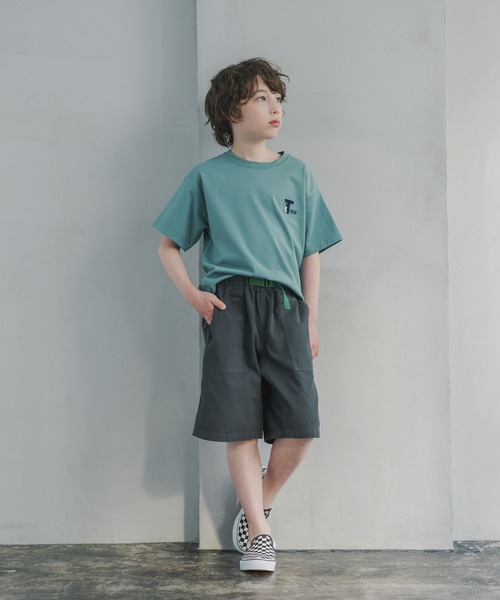 GLOBAL WORK（グローバルワーク）の「ピグメントベイカーショーツ/キッズ/665684（その他パンツ・キッズ・ベージュ/ダークグレー/ブラウン系その他6/ブルー系その他4/グリーン系その他6・140cm/150cm/130cm/160cm）」の20枚目の写真