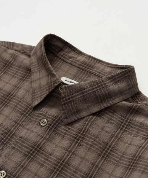 EXCONTAINER（エックスコンテナ）の「ヴィンテージチェッククロップシャツ(BROWN)（シャツ/ブラウス・メンズ・その他・MEDIUM/LARGE/X-LARGE）」の8枚目の写真