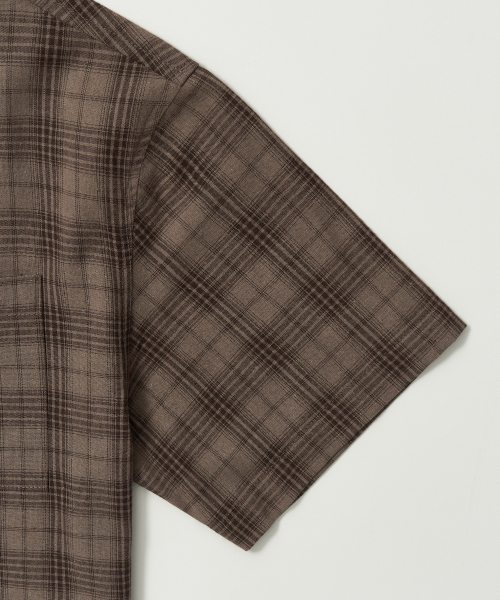 EXCONTAINER（エックスコンテナ）の「ヴィンテージチェッククロップシャツ(BROWN)（シャツ/ブラウス・メンズ・その他・MEDIUM/LARGE/X-LARGE）」の5枚目の写真