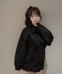 【imcuteforme/アイムキュートフォーミー】ゆるリボンカーディガン