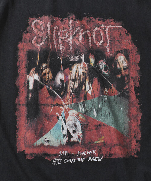セール】【EXCLUSIVE】ヴィンテージライク Slipknot バックプリントT