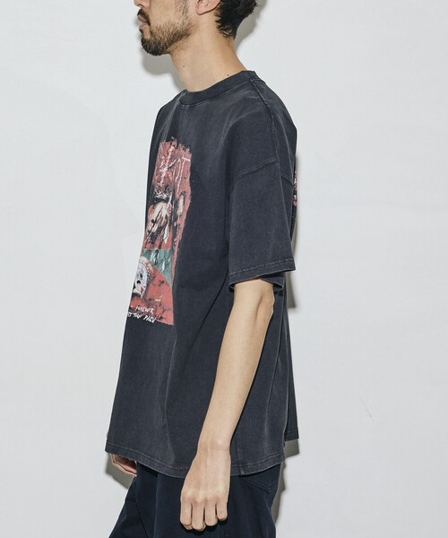 FREAK'S STORE(フリークスストア)の「【EXCLUSIVE】ヴィンテージライク Slipknot バックプリントTシャツ/スリップノット(Tシャツ/カットソー・メンズ・ブラック・MEDIUM/LARGE/X-LARGE)」の3枚目の写真