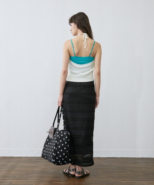 Rohwel(ローウェル)の「Oversized Dot Tote Bag / オーバーサイズドットトートバッグ(トートバッグ・レディース・ホワイト/ブラック・FREE)」の19枚目の写真