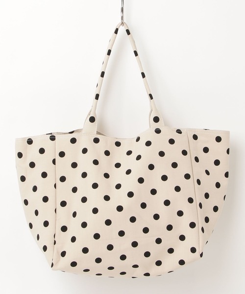 Rohwel(ローウェル)の「Oversized Dot Tote Bag / オーバーサイズドットトートバッグ(トートバッグ・レディース・ホワイト/ブラック・FREE)」の20枚目の写真