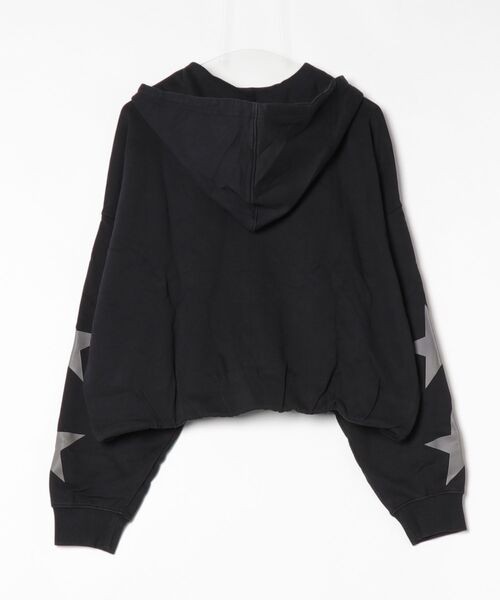 GUESS JEANS（ゲスジーンズ）の「GUESS JEANS Bubble Hoodie パーカー フーディー ジップアップ（パーカー・レディース・ライトピンク/ブラック・X-SMALL/SMALL/MEDIUM）」の11枚目の写真
