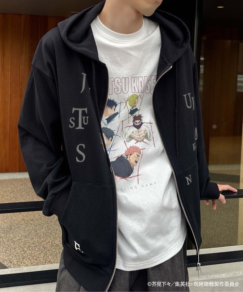 ZOZOSPOT(ゾゾスポット)の「TVアニメ『呪術廻戦』「死滅回游」 × ZOZOTOWN オーバーサイズTシャツ(Tシャツ/カットソー・レディース・ブラック/ホワイト・M/L/XL)」の1枚目の写真