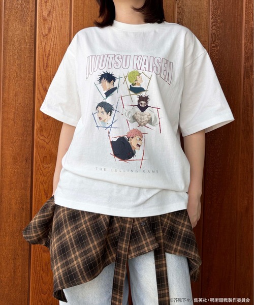 ZOZOSPOT(ゾゾスポット)の「TVアニメ『呪術廻戦』「死滅回游」 × ZOZOTOWN オーバーサイズTシャツ(Tシャツ/カットソー・レディース・ブラック/ホワイト・M/L/XL)」の3枚目の写真