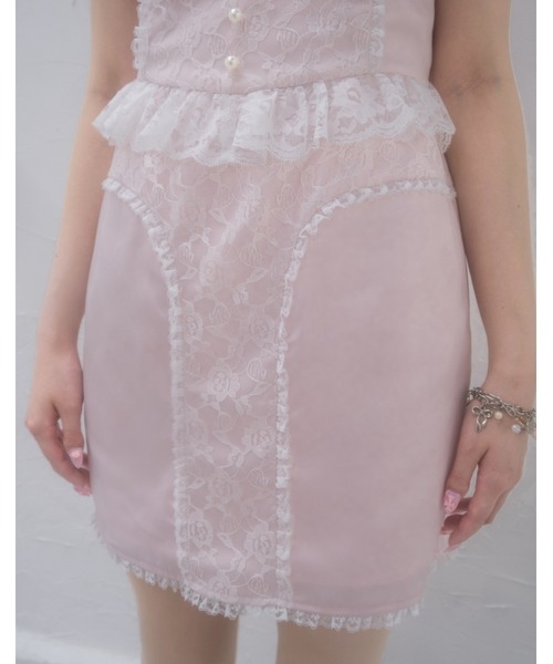 Fiorforte（フィオルフォルテ）の「lingerie onepiece（ワンピース・レディース・ピンク/ホワイト・M/S）」の6枚目の写真