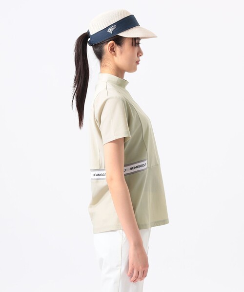 BEAMS GOLF(ビームスゴルフ)の「ORANGE LABEL / ウエスト切り替え モックネックシャツ(UVカット)(スウェット・レディース・ミント/ブラウン系その他2/ブラック・LARGE/MEDIUM/SMALL)」の11枚目の写真