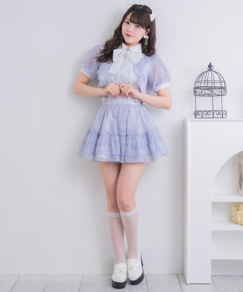 ROJITA（ロジータ）の「【セットアップ対応】ハートバックルボリュームスカート（スカート・レディース・ミント/ピンク/アイボリー/ブラック/ブルー・FREE）」の17枚目の写真