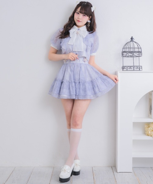 ROJITA（ロジータ）の「【セットアップ対応】ハートバックルボリュームスカート（スカート・レディース・ミント/ピンク/アイボリー/ブラック/ブルー・FREE）」の19枚目の写真