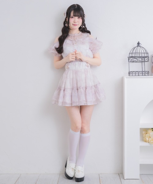 ROJITA（ロジータ）の「【セットアップ対応】ハートバックルボリュームスカート（スカート・レディース・ミント/ピンク/アイボリー/ブラック/ブルー・FREE）」の20枚目の写真