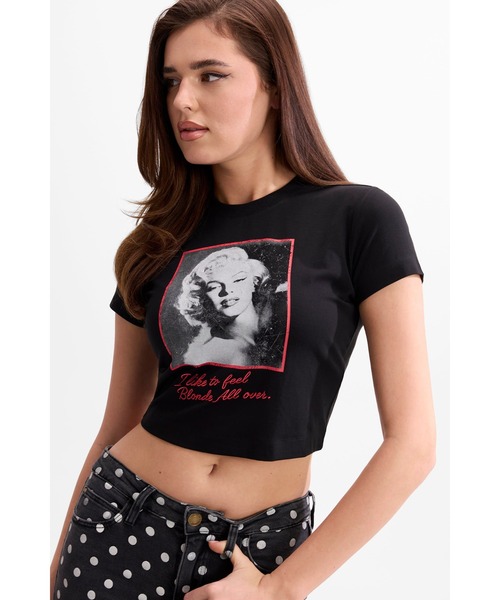 MARILYN Crop Tee マリリン・モンロー Collection Tシャツ 半袖
